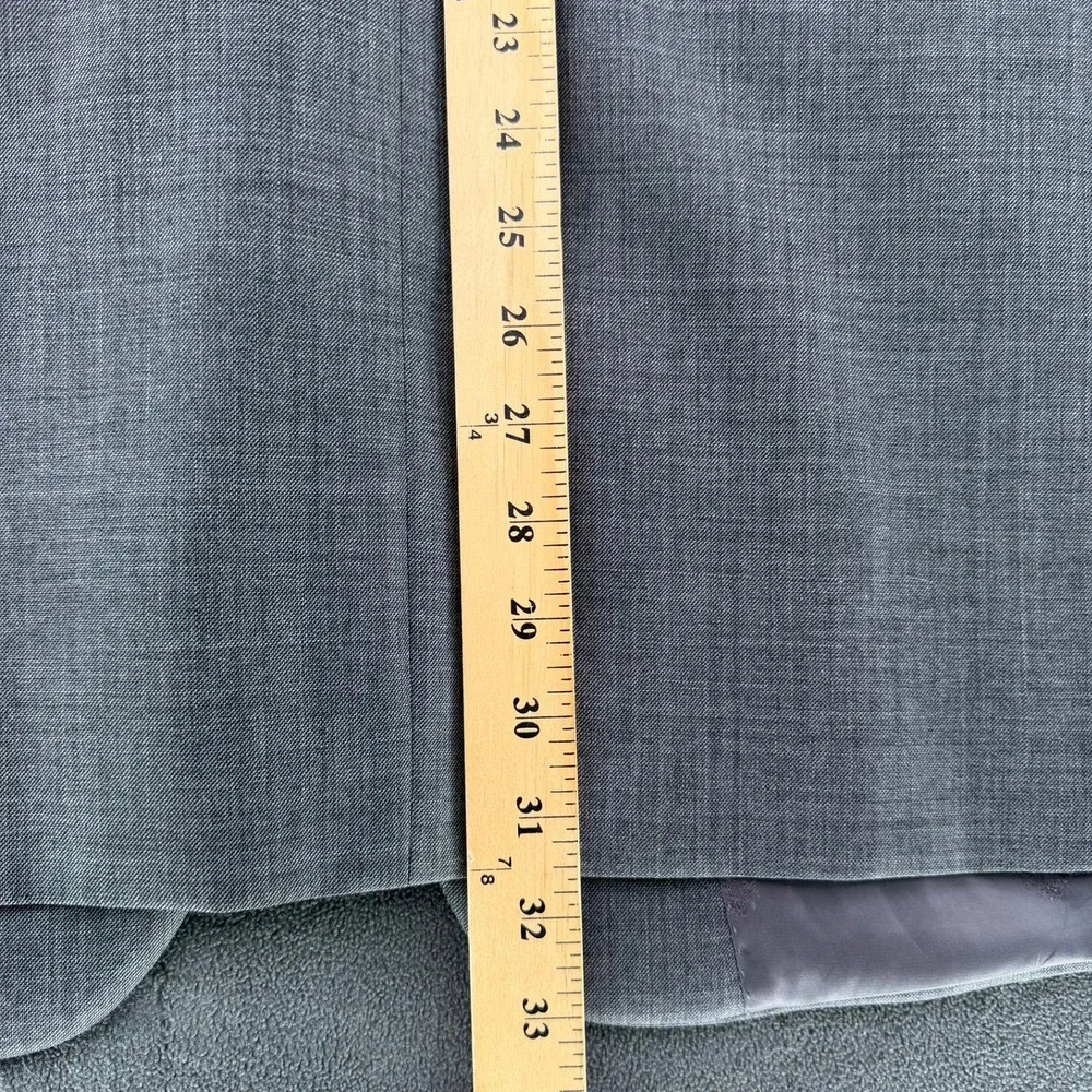 Lauren Ralph Lauren Mens 48L Grey 100% Wool Natural Stretch Blazer Sport Coat